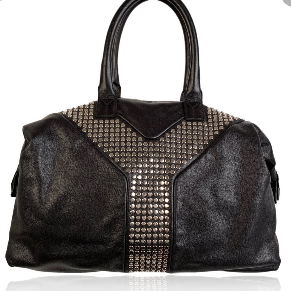 RARE! YVES SAINT LAURENT EASY Y YSL Rock Stud Bag - Picture 2 of 13